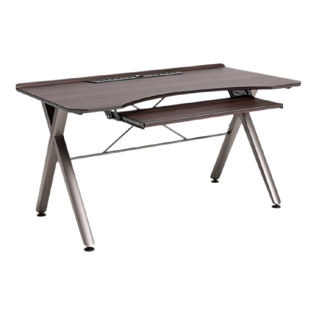 **Moderne bureau met verstelbare hoogte en kabelbeheer**