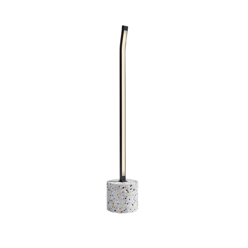 **Verlichte Staande Lamp met Betonnen Basis**